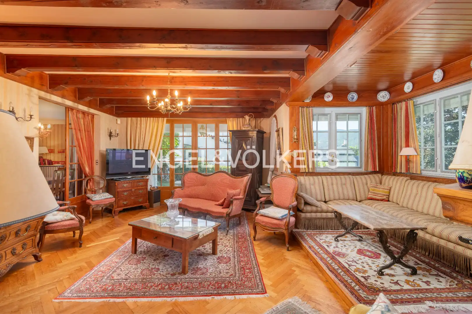 Sala de estar de Casa o chalet en venta en Osséja con Calefacción, Jardín privado y Parquet