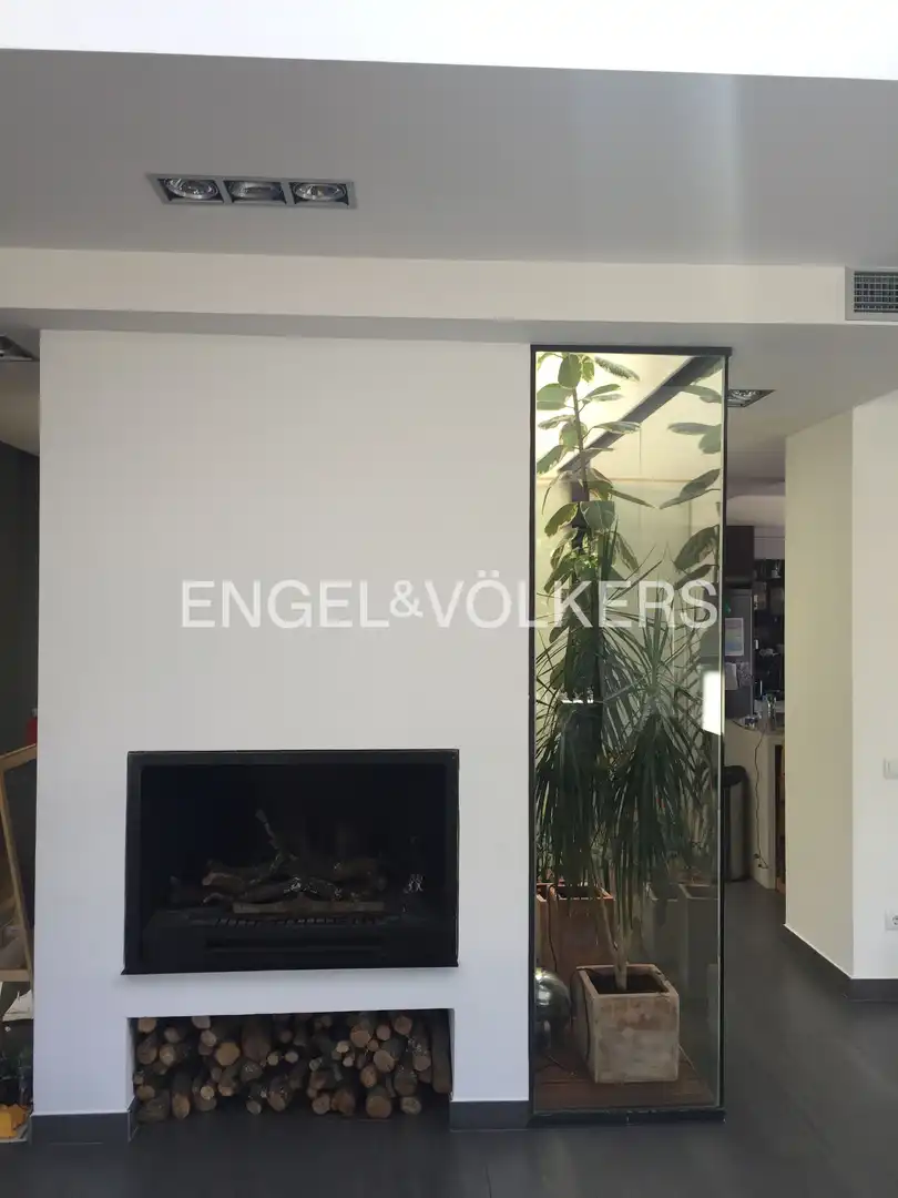 Sala de estar de Casa o chalet de alquiler en Torrelodones con Aire acondicionado, Calefacción y Jardín privado