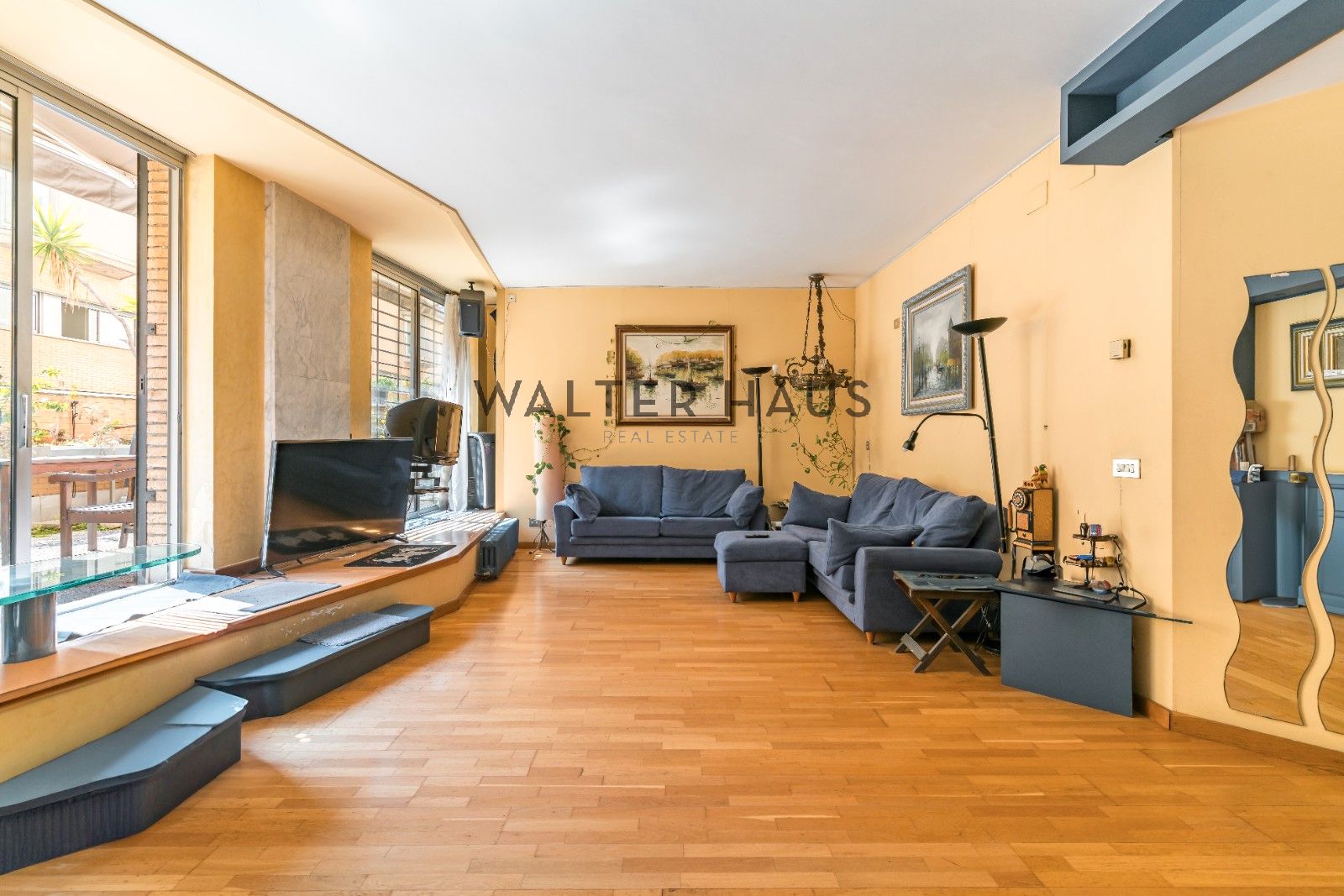 Sala d'estar de Pis en venda en  Barcelona Capital amb Aire condicionat, Calefacció i Terrassa