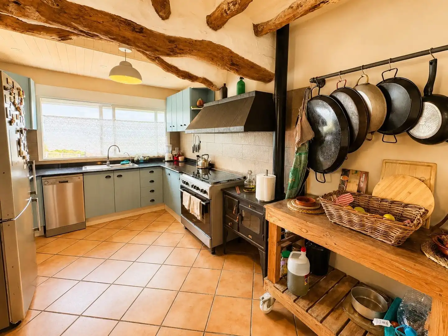 Cuina de Casa o xalet en venda en Aspe amb Jardí privat, Terrassa i Traster