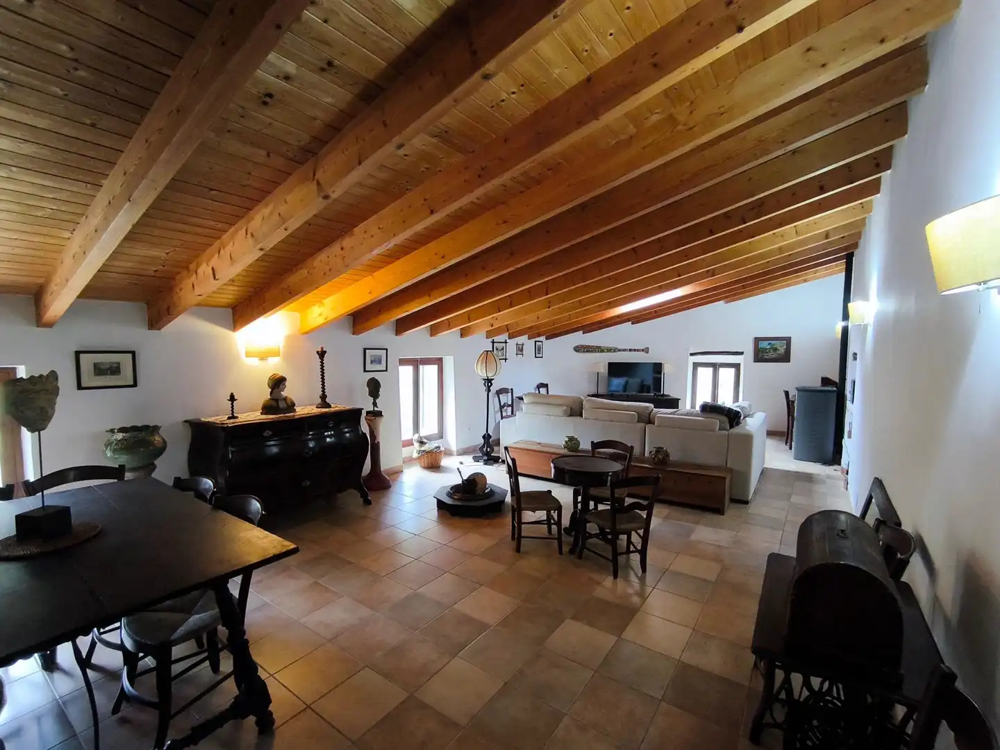 Sala d'estar de Finca rústica de lloguer en Sóller amb Calefacció