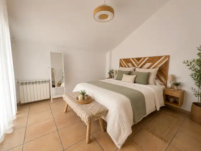 Dormitori de Casa adosada en venda en Los Barrios amb Aire condicionat, Jardí privat i Terrassa