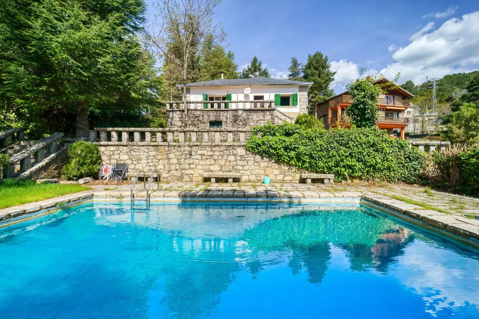 Swimming pool of Houses for sale in Navacerrada  with Private garden, Terrace and Storage room