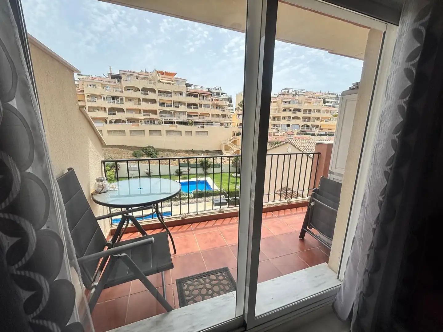 Terraza de Apartamento en venta en Benalmádena con Aire acondicionado, Calefacción y Jardín privado