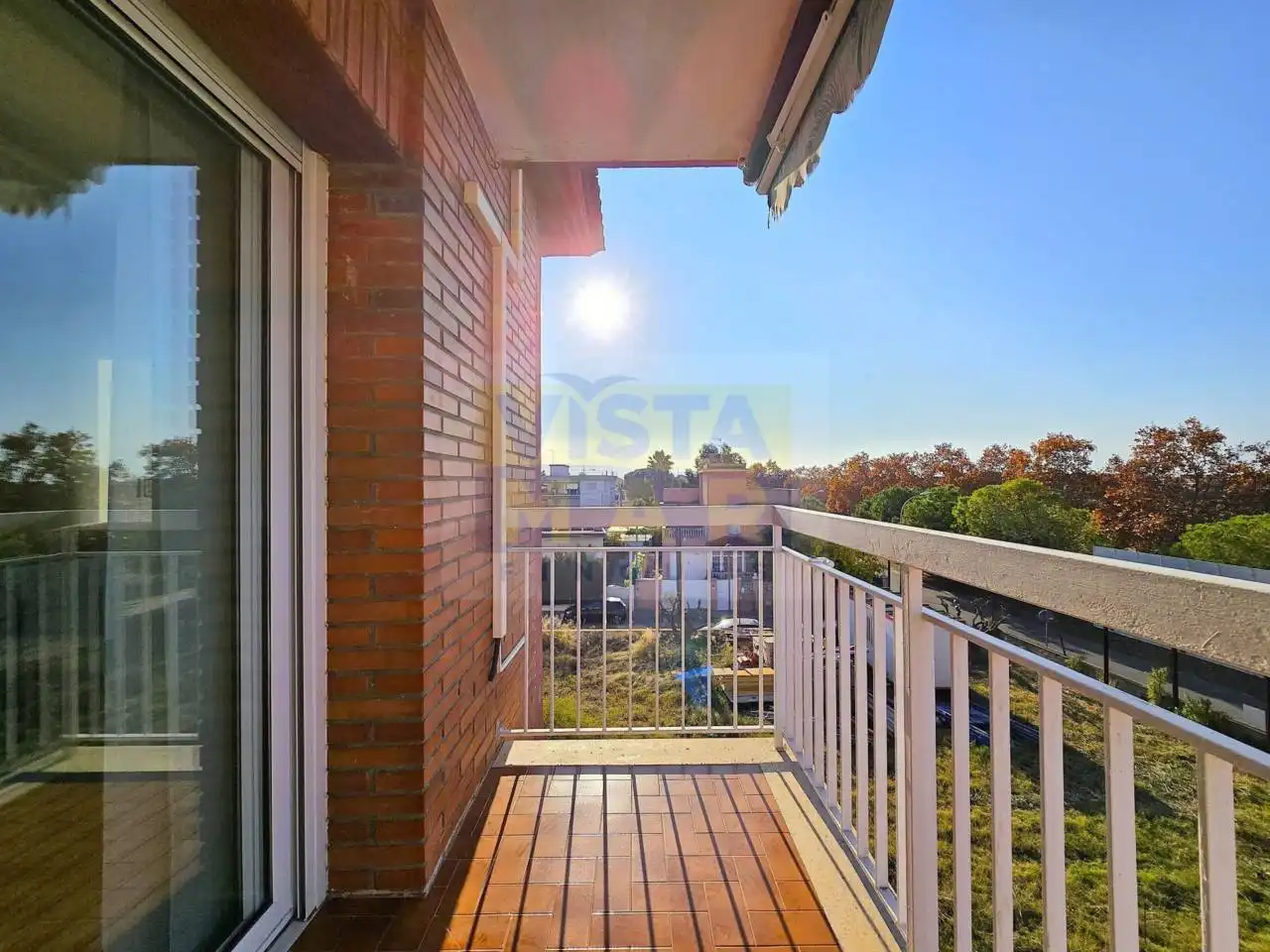 Balcony of Attic for rent in Cubelles  with Air Conditioner, Heating and Parquet flooring