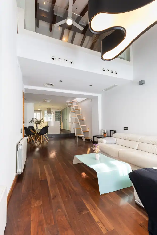 Wohnzimmer von Haus oder Chalet zur Miete in  Valencia Capital mit Klimaanlage, Heizung und Parkett