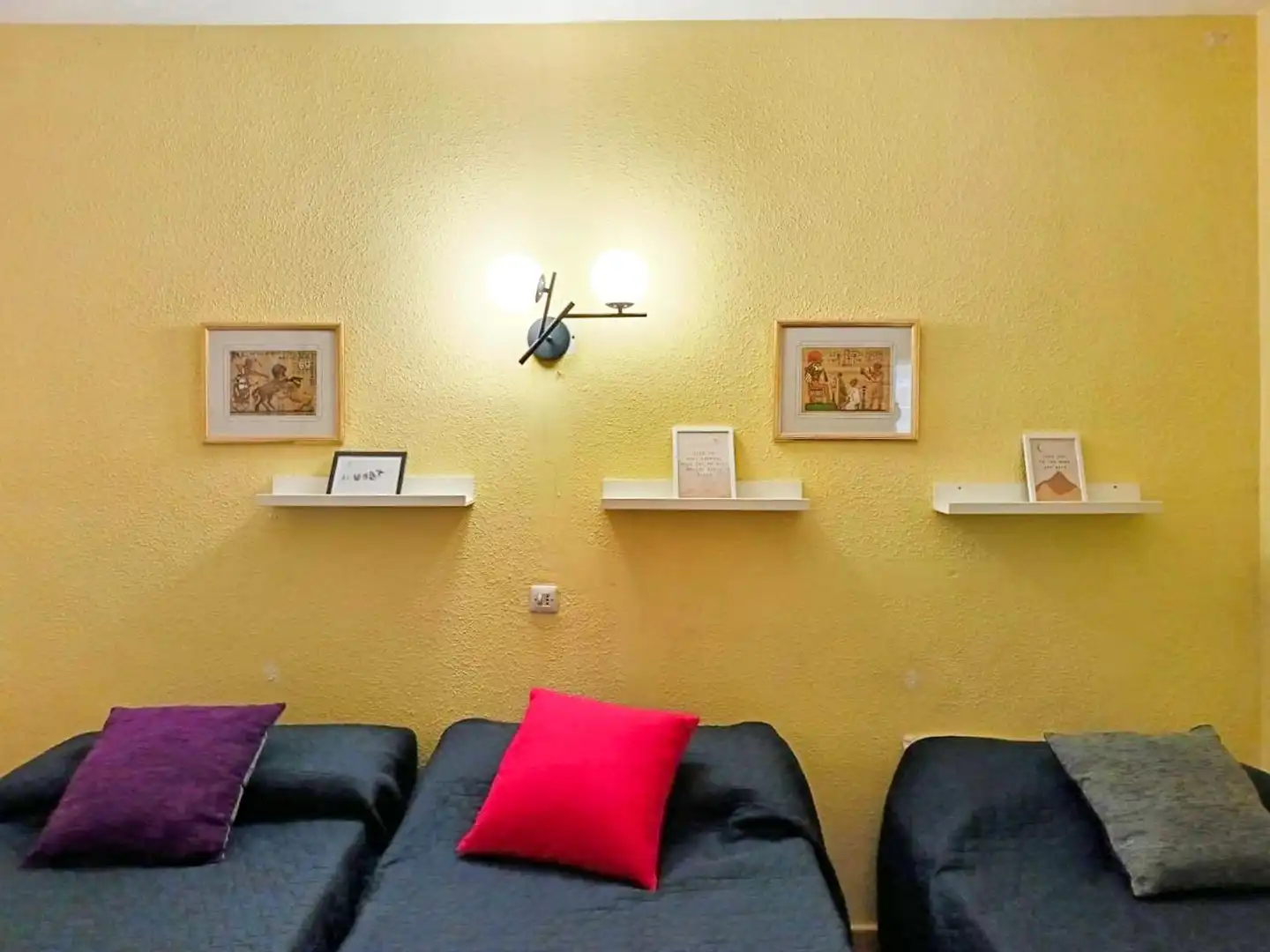 Sala d'estar de Apartament en venda en Bellreguard amb Terrassa, Moblat i Balcó
