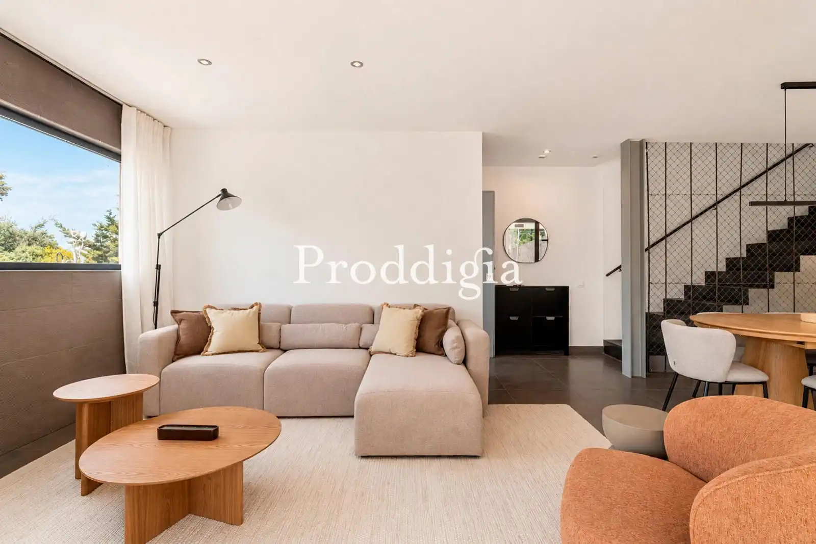 Sala de estar de Casa o chalet de alquiler en Barcelona con Aire acondicionado, Calefacción y Amueblado