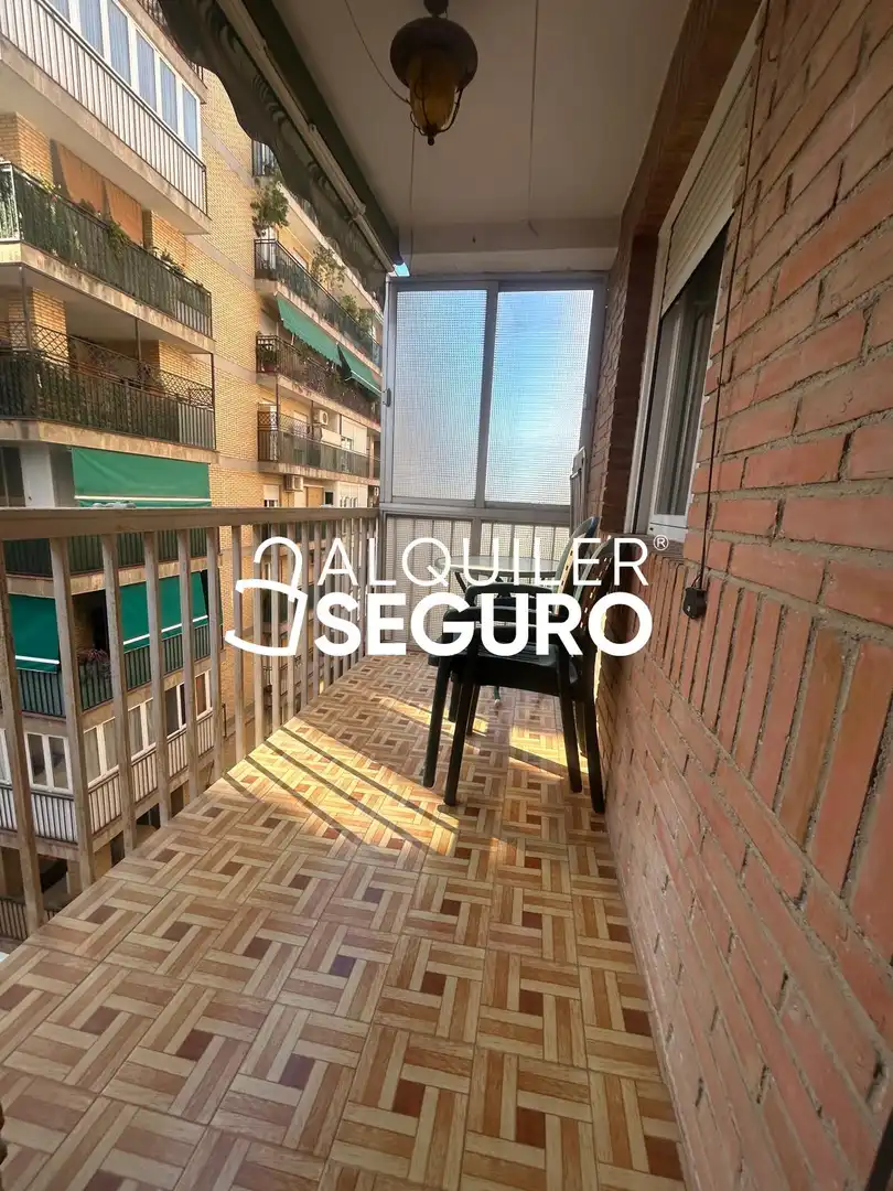 Balcony of Flat for rent in Granada  with Air Conditioner, Terrace and Furnished