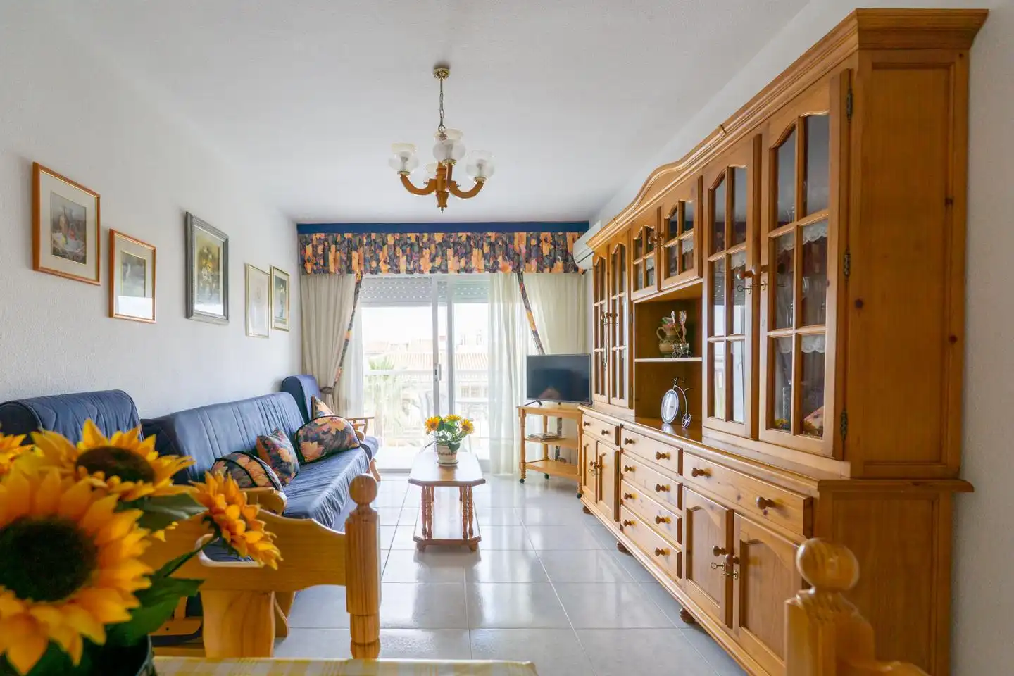 Sala de estar de Apartamento en venta en Santa Pola con Aire acondicionado, Terraza y Piscina