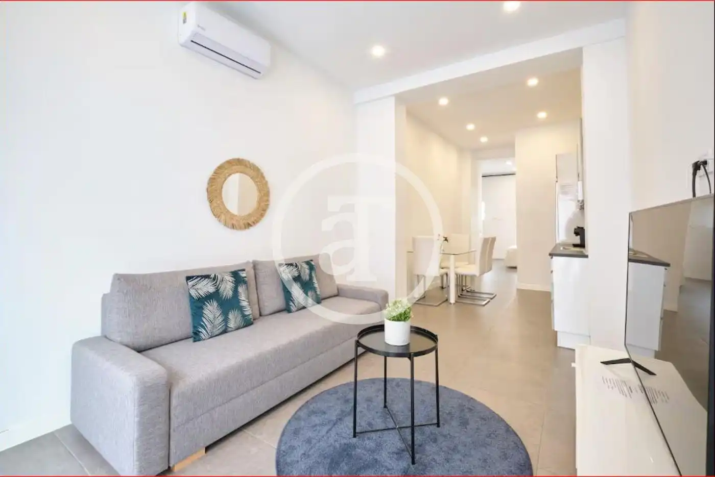 Wohnzimmer von Wohnung zur Miete in Madrid mit Klimaanlage, Heizung und Möbliert