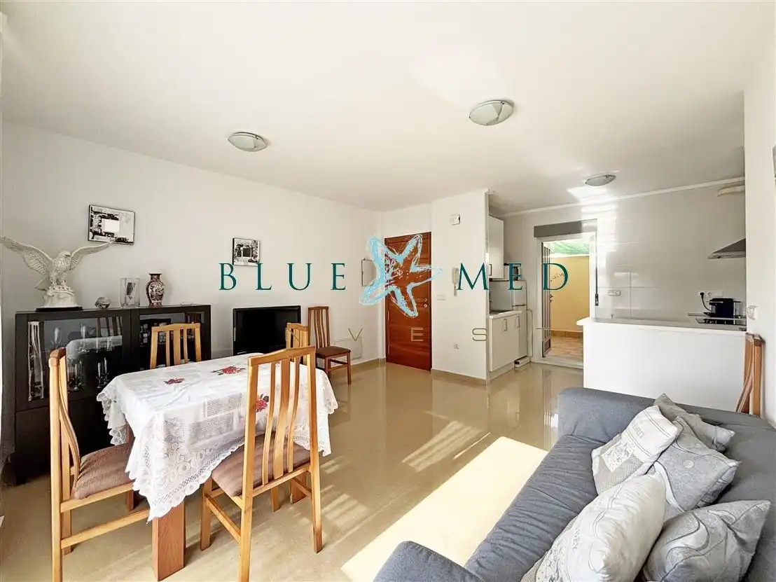 Sala d'estar de Apartament en venda en Mazarrón amb Traster, Moblat i Balcó