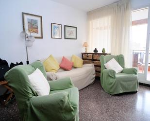 Living room of Apartment to rent in Caldes d'Estrac  with Heating, Terrace and Swimming Pool