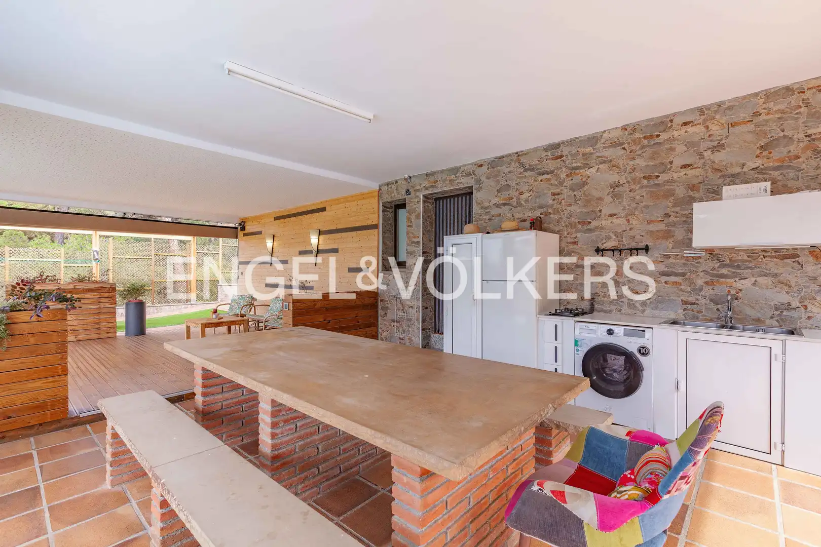 Terraza de Casa o chalet de alquiler en Llinars del Vallès con Aire acondicionado, Calefacción y Jardín privado