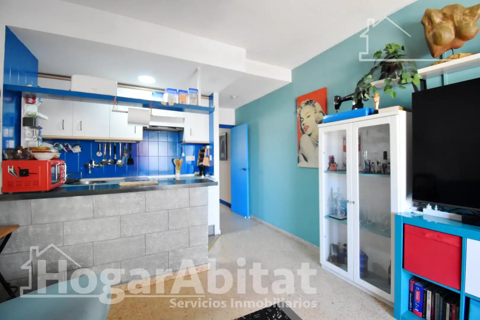 Kitchen of Flat for sale in Bellreguard  with Terrace, Furnished and Community pool