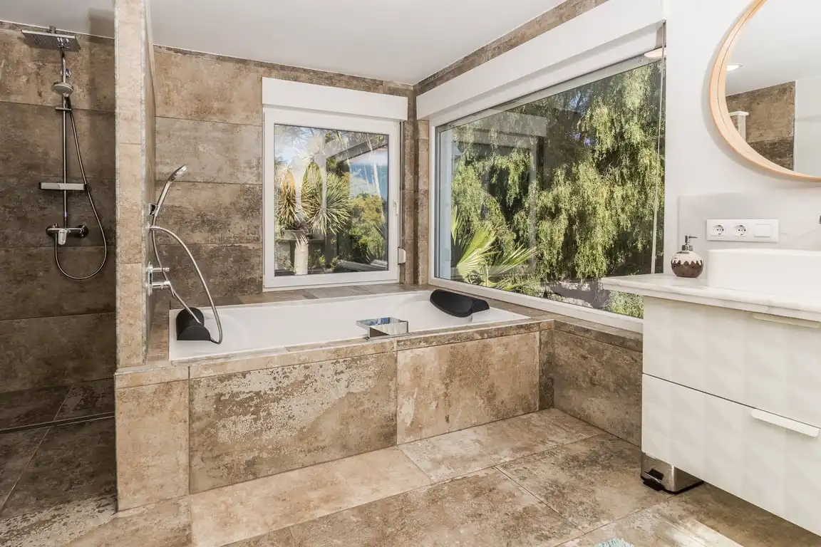 Baño de Casa o chalet en venta en Jávea / Xàbia con Aire acondicionado, Jardín privado y Terraza