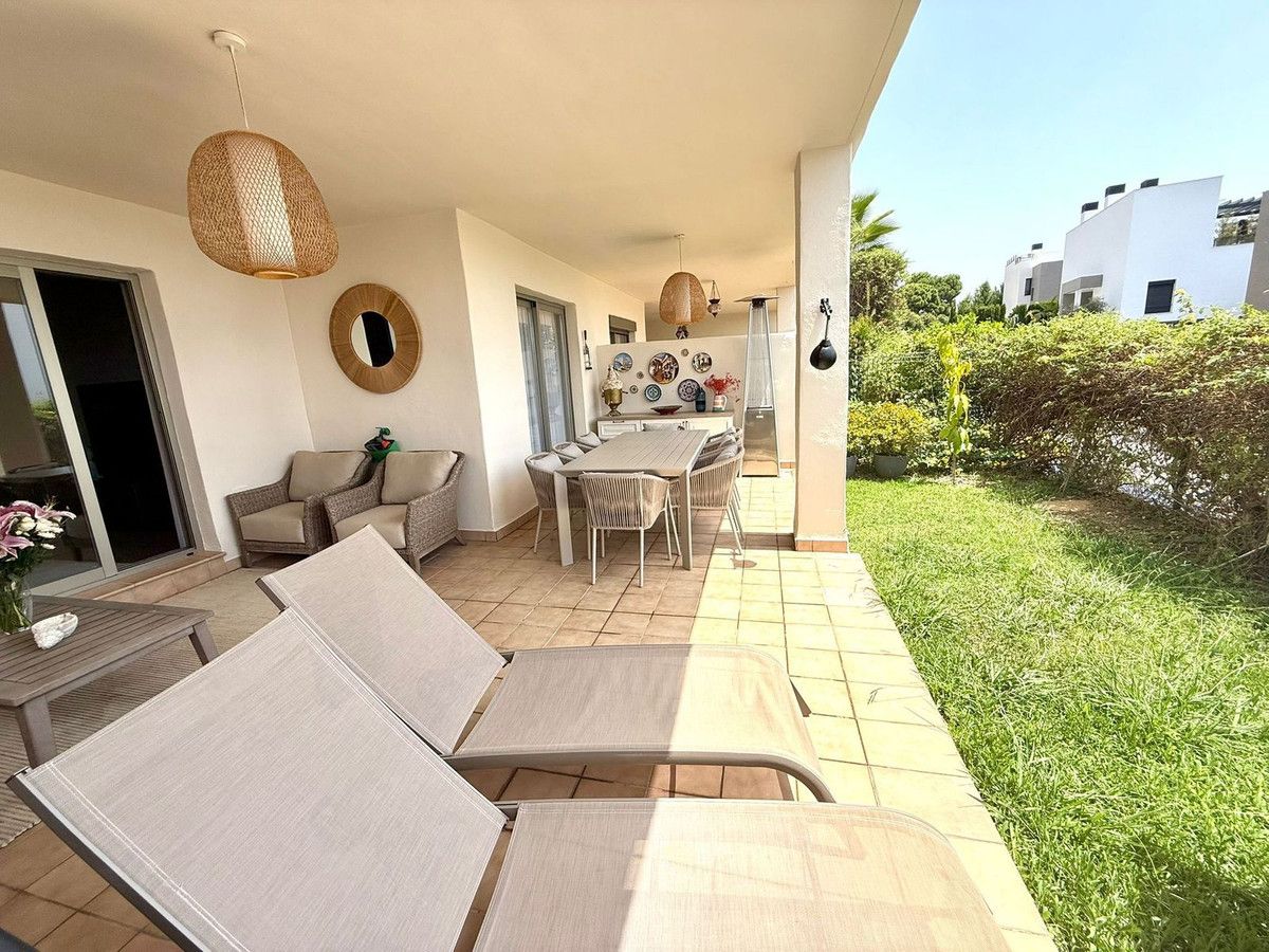 Terraza de Planta baja de alquiler en Estepona con Aire acondicionado, Jardín privado y Terraza