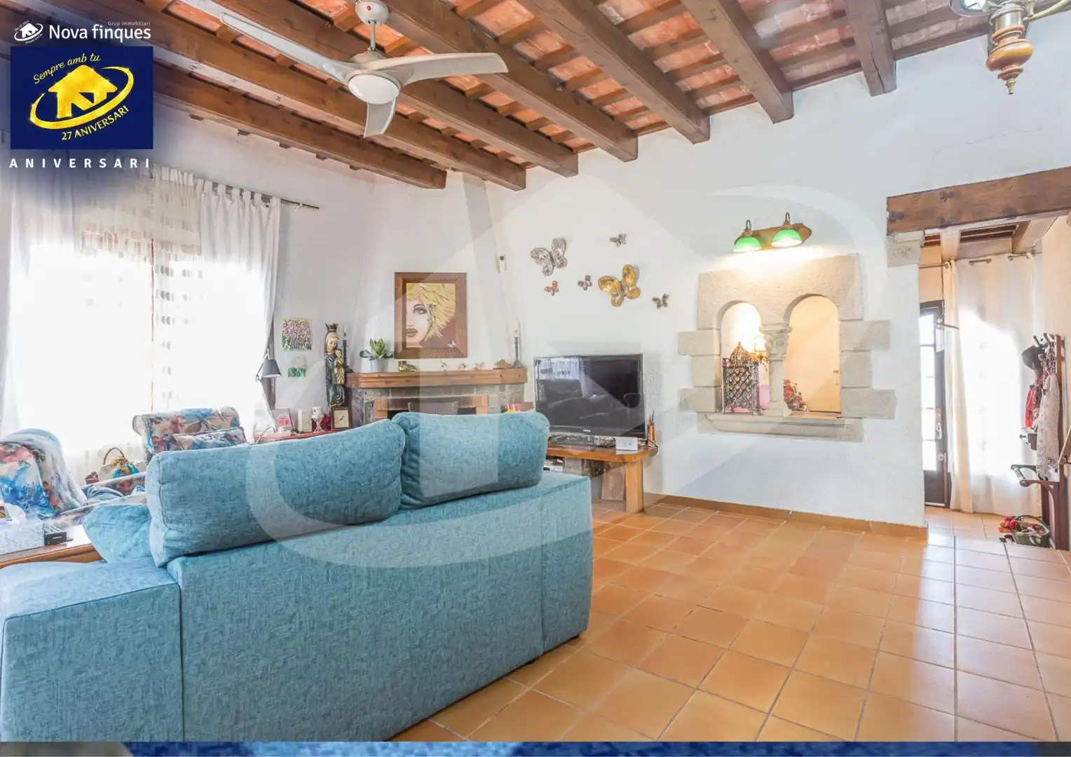 Sala de estar de Casa o chalet en venta en Castellar del Vallès con Calefacción, Jardín privado y Trastero