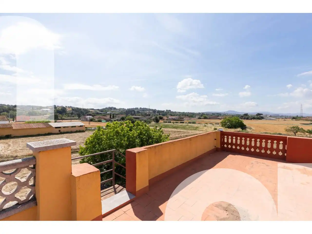 Terrace of Country homes for sale in Les Franqueses del Vallès  with Air Conditioner, Heating and Private garden