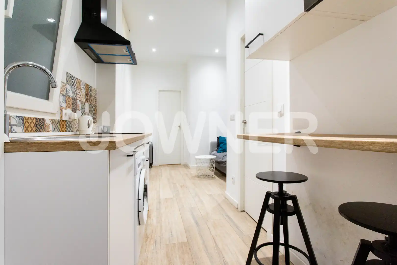 Cocina de Piso de alquiler en Madrid con Calefacción, Amueblado y Lavadora