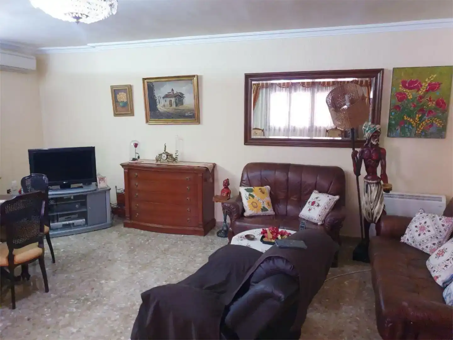 Living room of Flat for sale in El Ejido  with Air Conditioner, Private garden and Storage room
