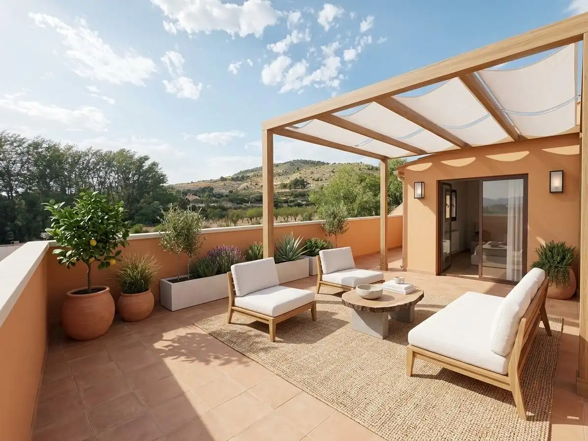 Terraza de Casa adosada en venta en Ibi con Terraza, Trastero y Balcón