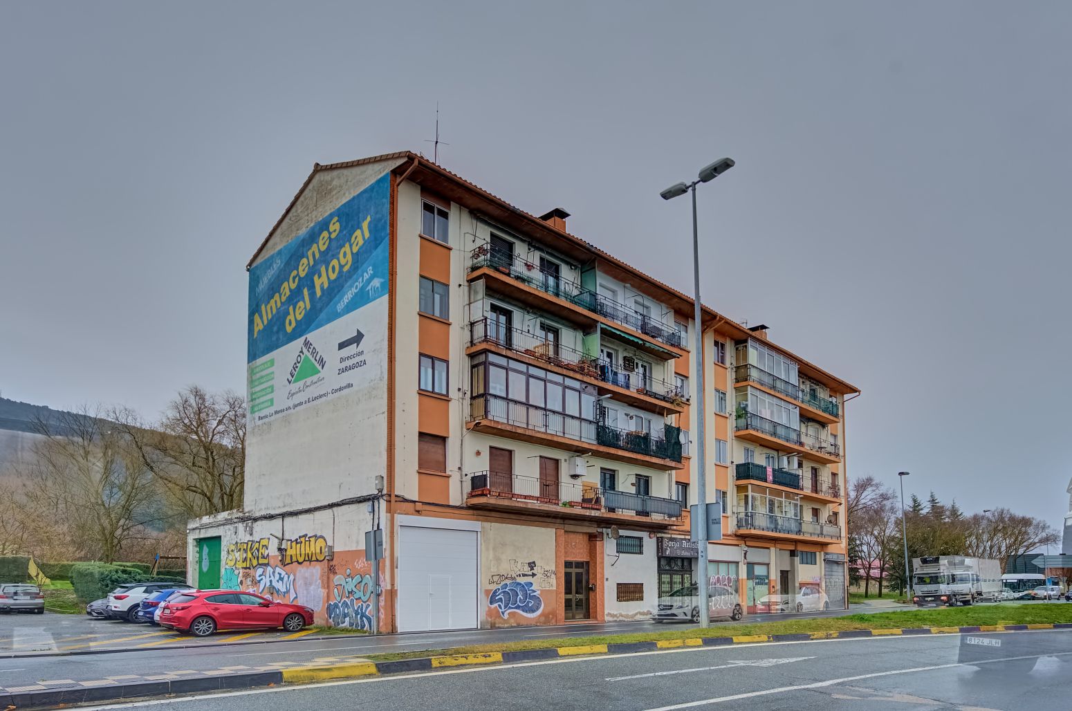 Exterior view of Flat for sale in  Pamplona / Iruña  with Heating, Private garden and Parquet flooring