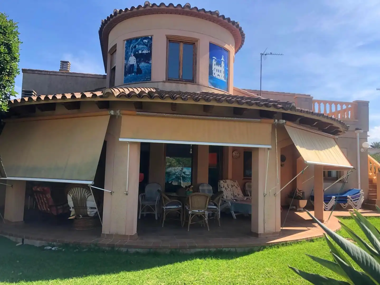 Terraza de Casa o chalet de alquiler en Dénia con Aire acondicionado, Calefacción y Jardín privado