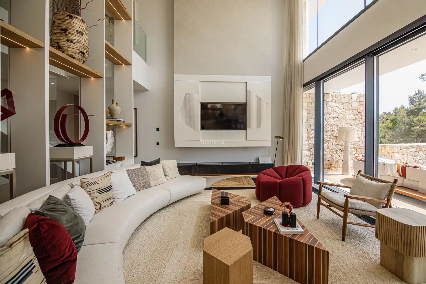 Sala d'estar de Casa o xalet en venda en Santa Eulària des Riu amb Aire condicionat, Calefacció i Terrassa