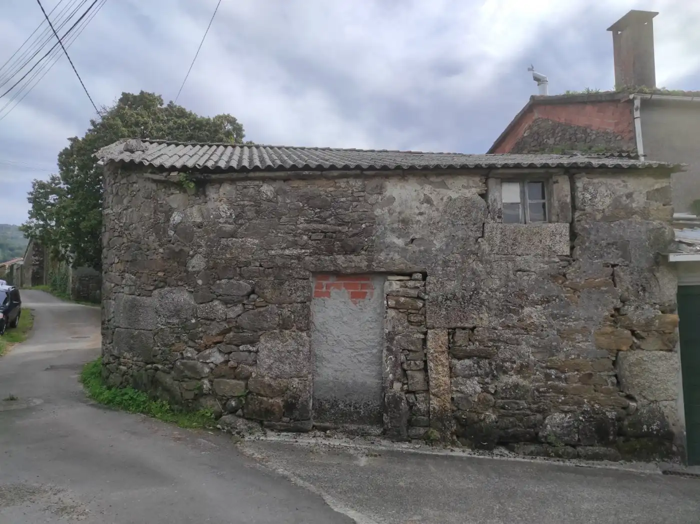 Vista exterior de Casa o xalet en venda en Santiago de Compostela 