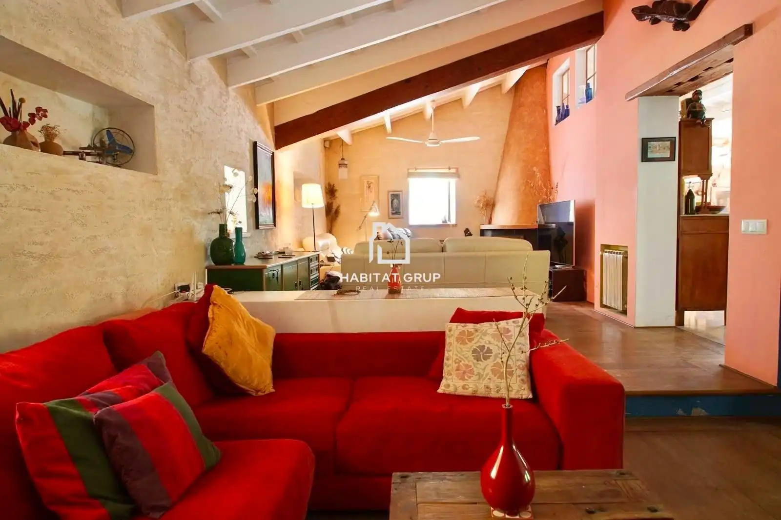 Sala de estar de Casa o chalet en venta en Maó - Mahón con Calefacción, Jardín privado y Terraza