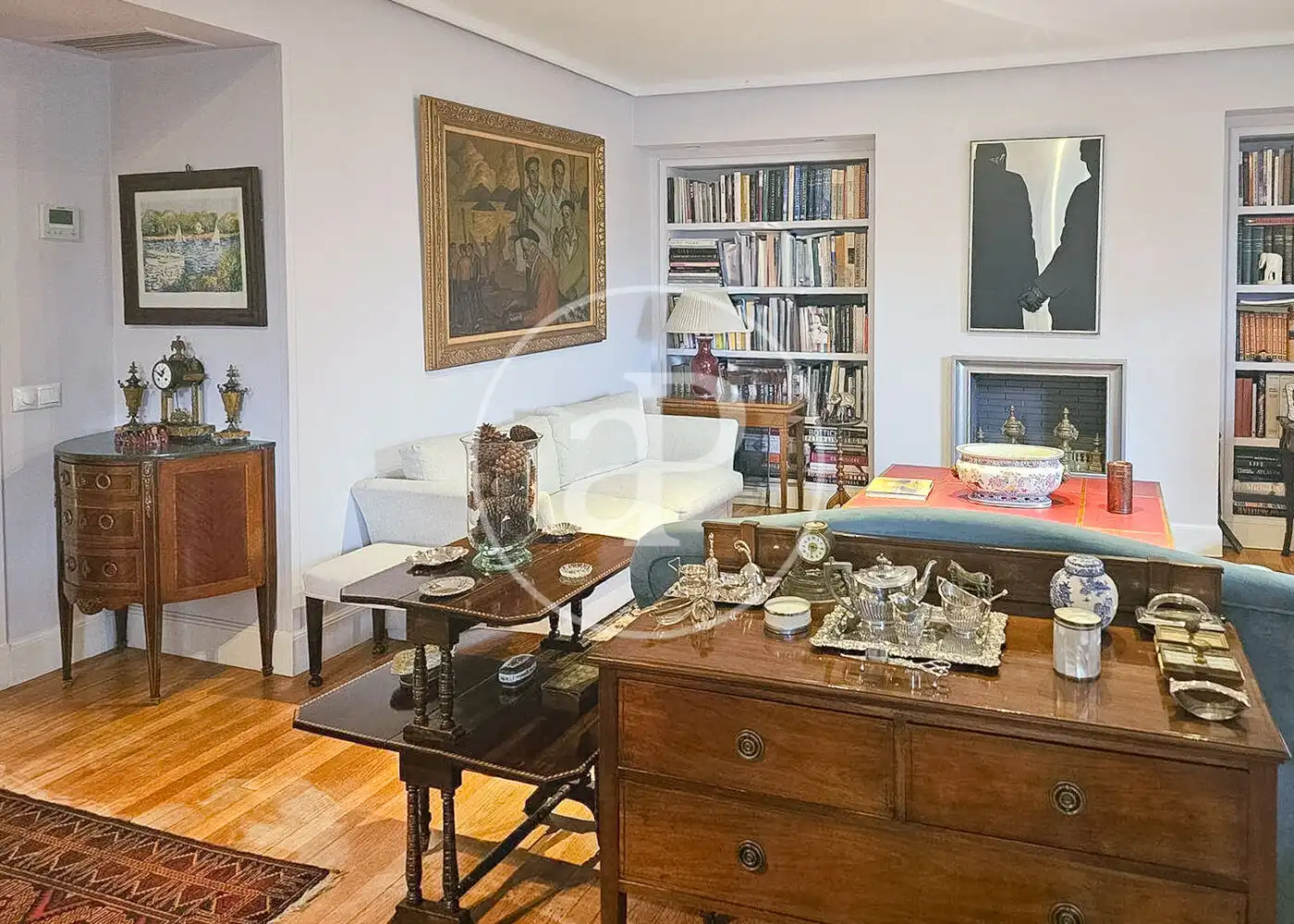 Sala de estar de Piso en venta en La Moraleja con Aire acondicionado, Calefacción y Jardín privado