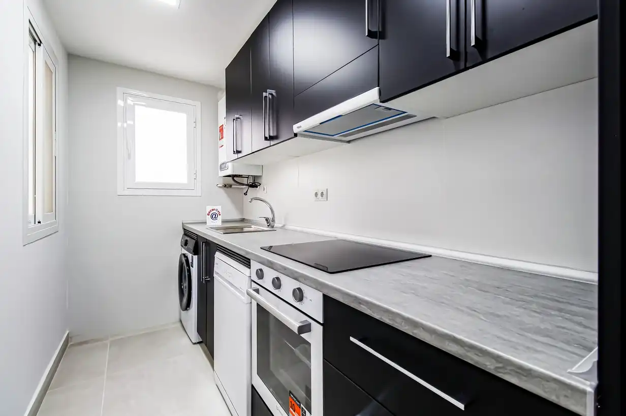 Kitchen of Flat for sale in Madrid  with Air Conditioner, Heating and Terrace
