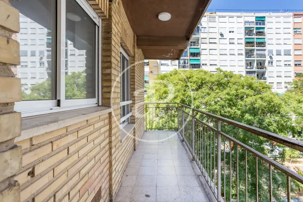 Terrace of Flat for rent in Valencia  with Air Conditioner, Heating and Furnished