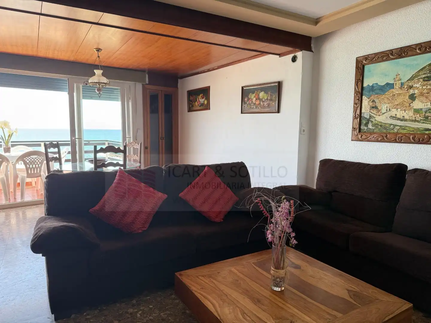 Living room of Flat for rent in Vinaròs  with Heating, Terrace and Furnished