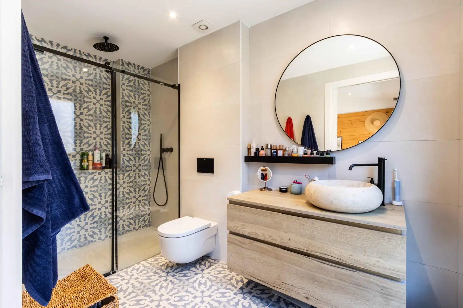 Bathroom of Flat for sale in Sant Llorenç Savall  with Heating, Private garden and Parquet flooring