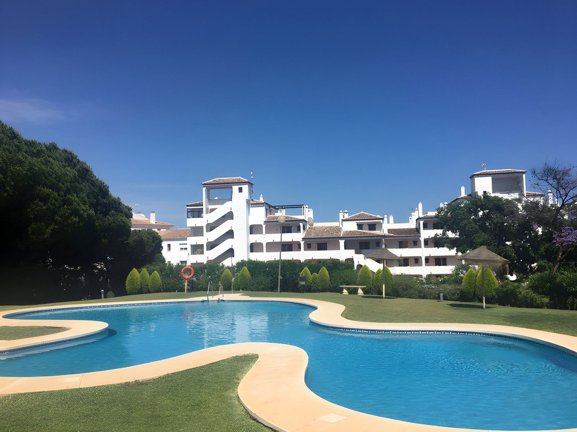 Exterior view of Planta baja for sale in Mijas  with Air Conditioner, Terrace and Storage room