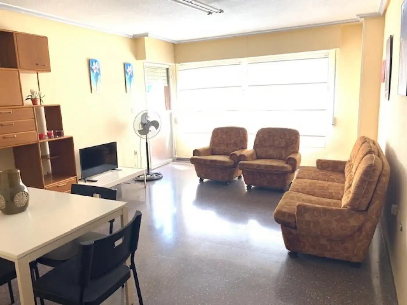Sala de estar de Piso de alquiler en Murcia con Terraza, Amueblado y Balcón