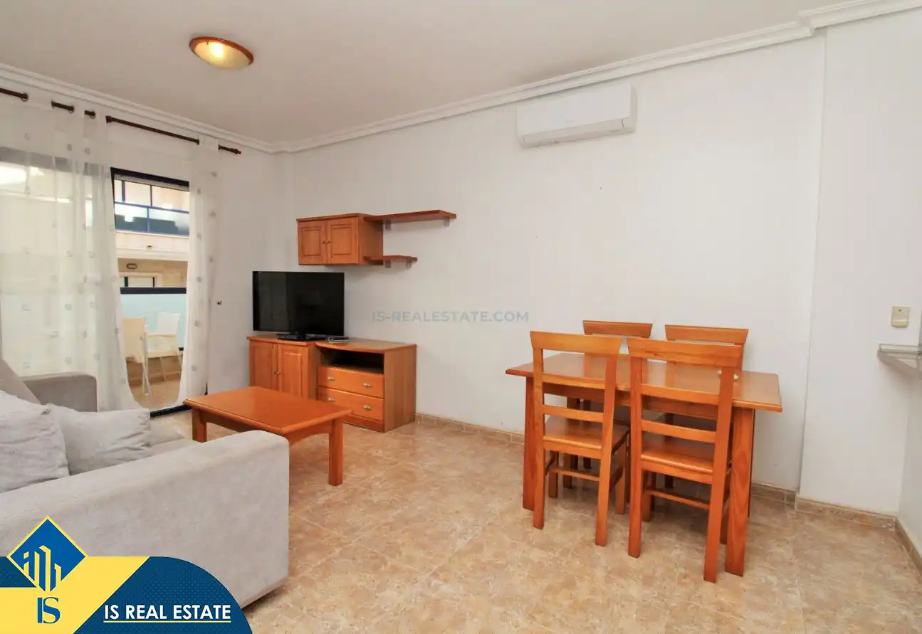 Wohnzimmer von Wohnungen zum Verkauf in Orihuela mit Klimaanlage, Heizung und Terrasse