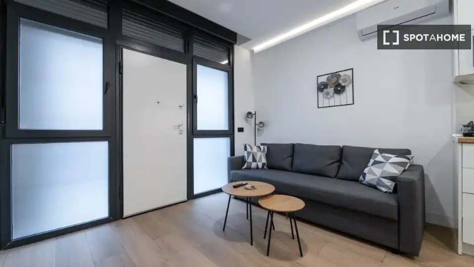 Sala de estar de Piso de alquiler en Madrid con Aire acondicionado, Calefacción y Amueblado