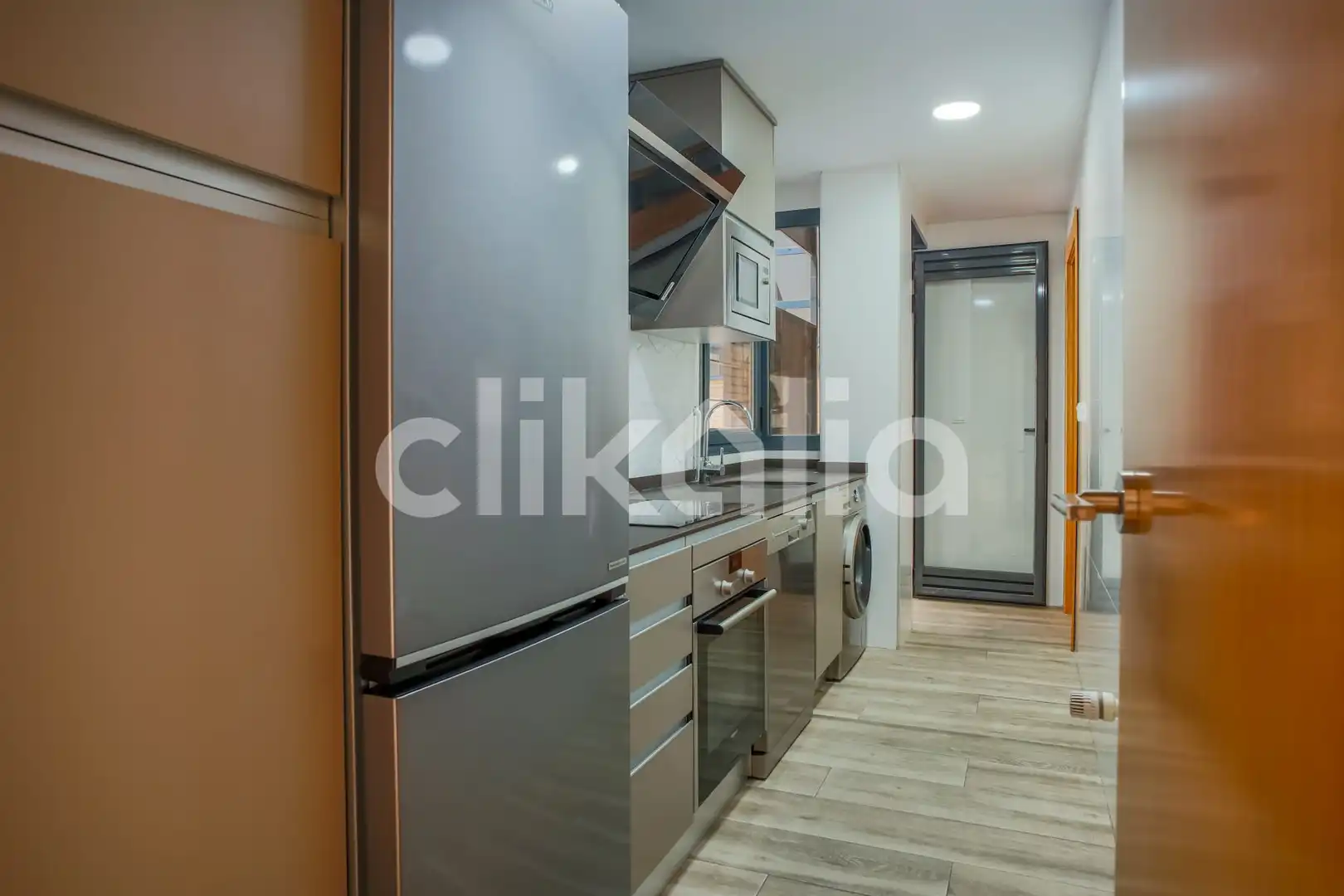 Cocina de Piso en venta en Las Rozas de Madrid con Calefacción, Jardín privado y Terraza