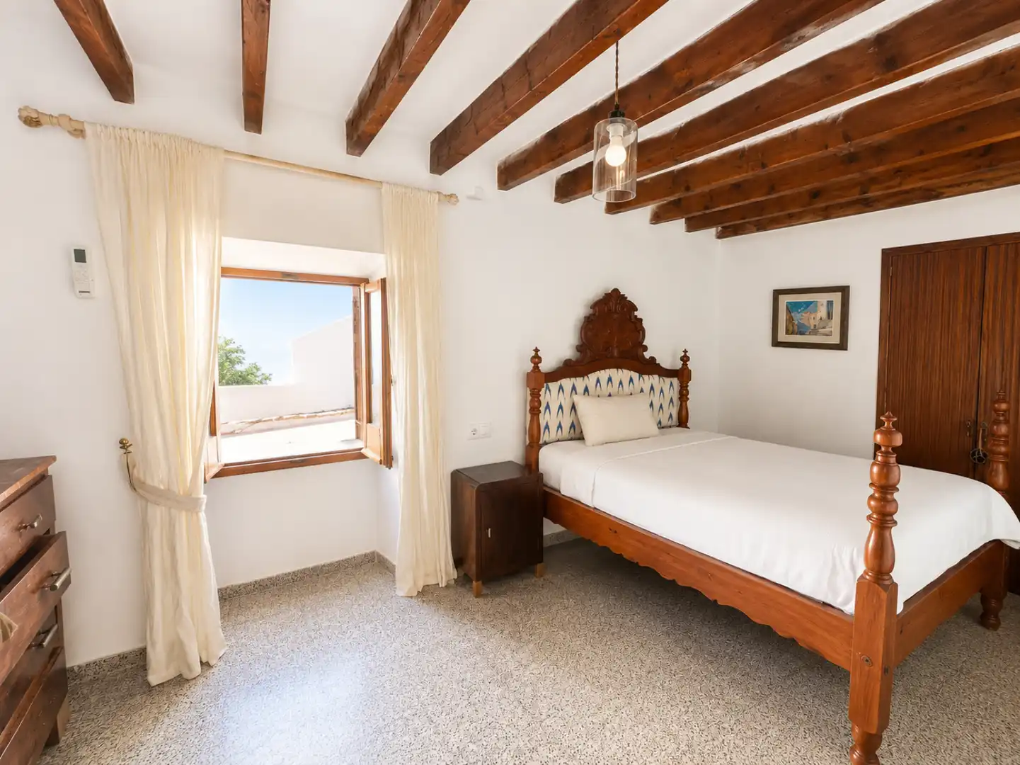 Habitación de Casa adosada de alquiler en Pollença con Aire acondicionado, Calefacción y Terraza