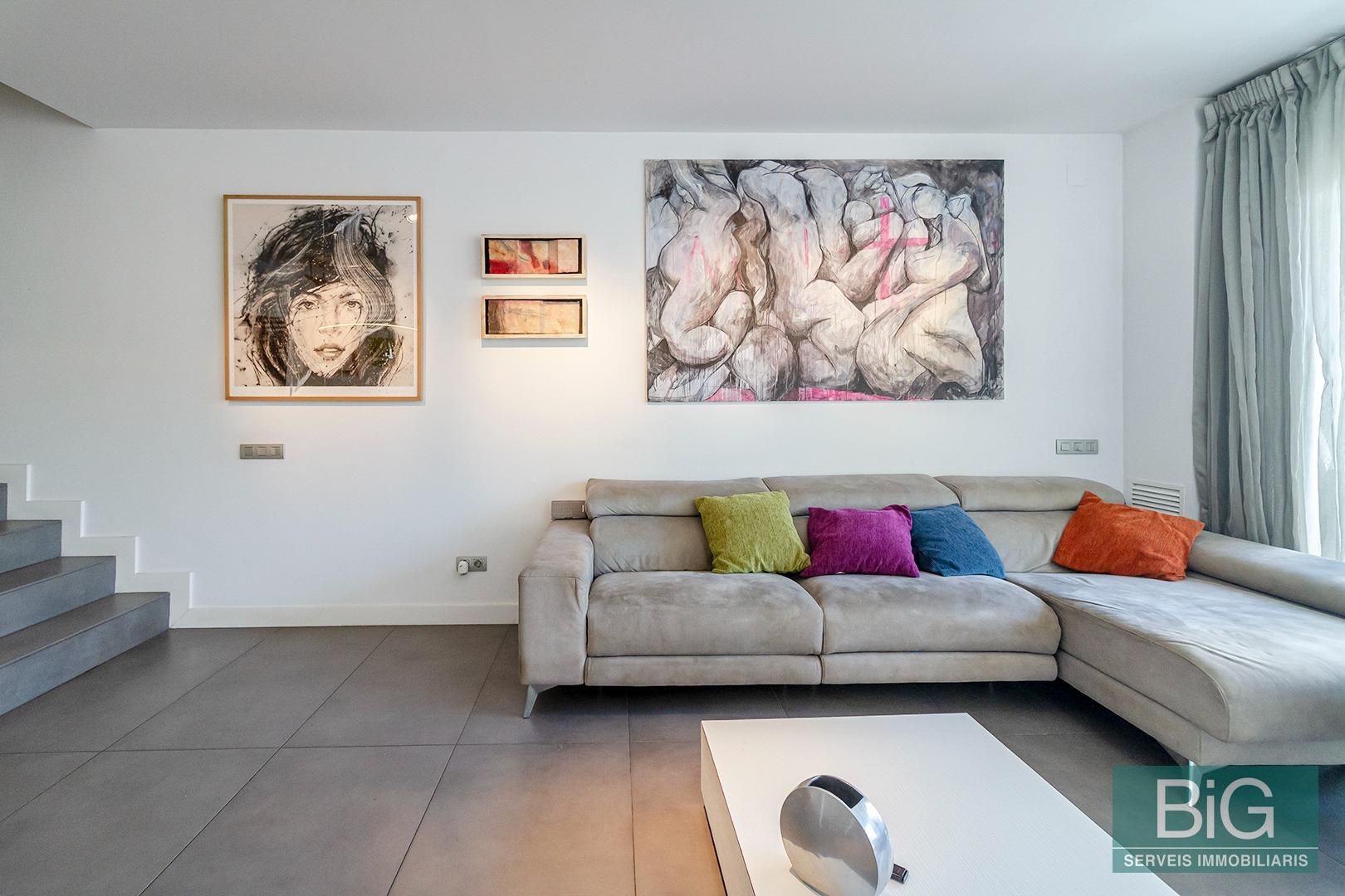 Sala d'estar de Casa o xalet en venda en Mataró amb Aire condicionat, Calefacció i Jardí privat