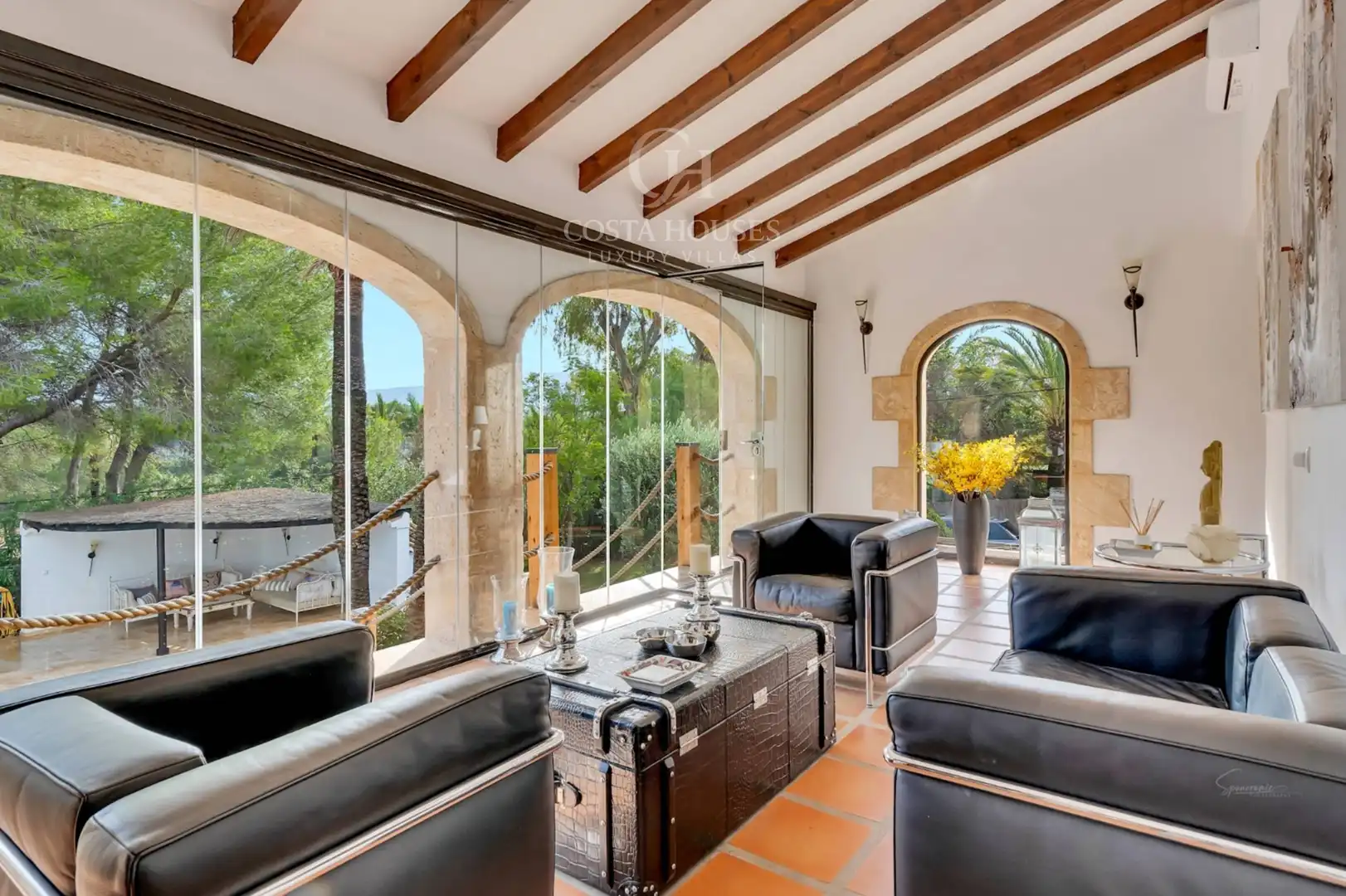 Living room of Houses for sale in Jávea / Xàbia  with Air Conditioner, Heating and Private garden