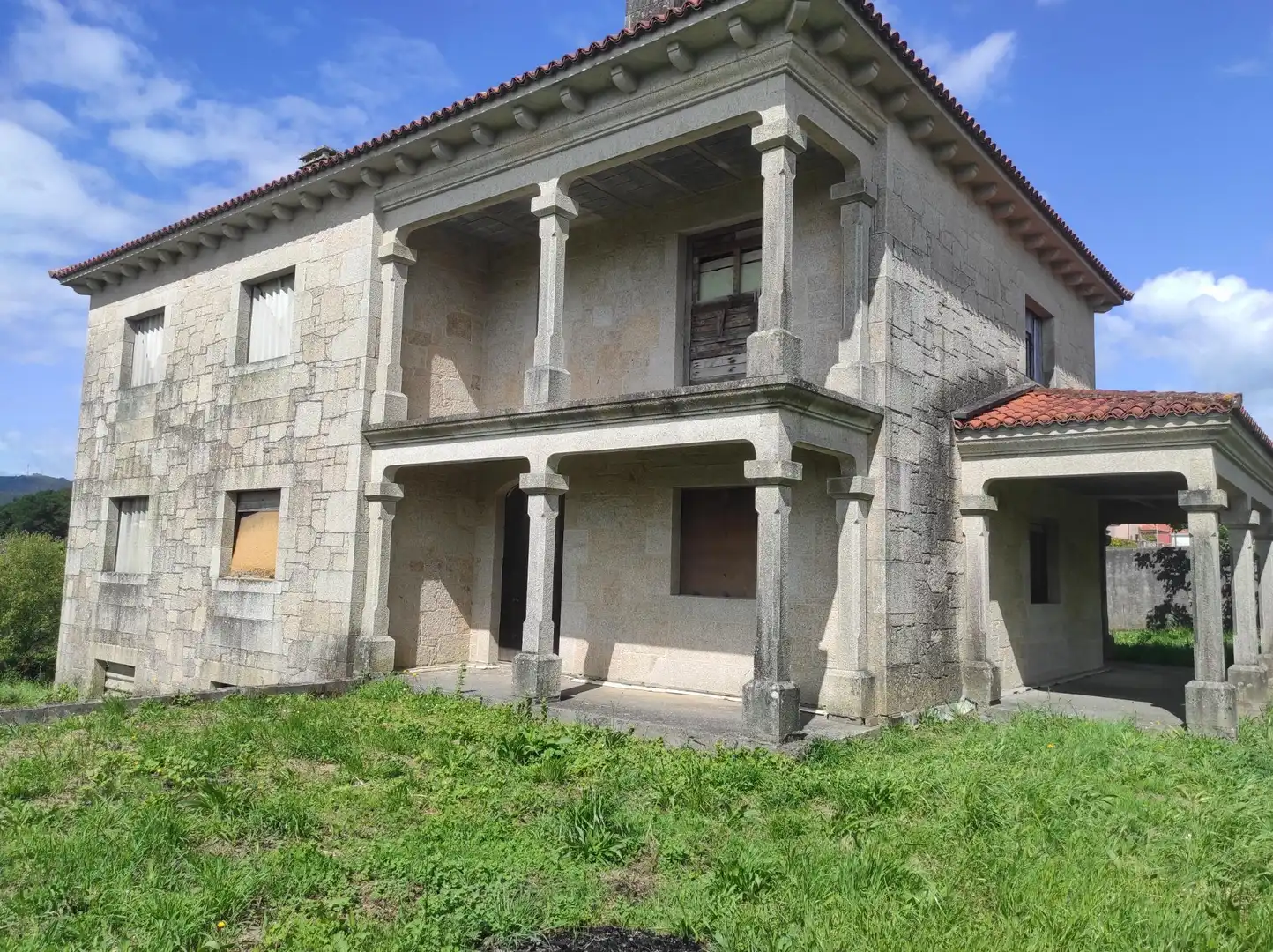 Exterior view of Houses for sale in Santiago de Compostela   with Private garden and Terrace