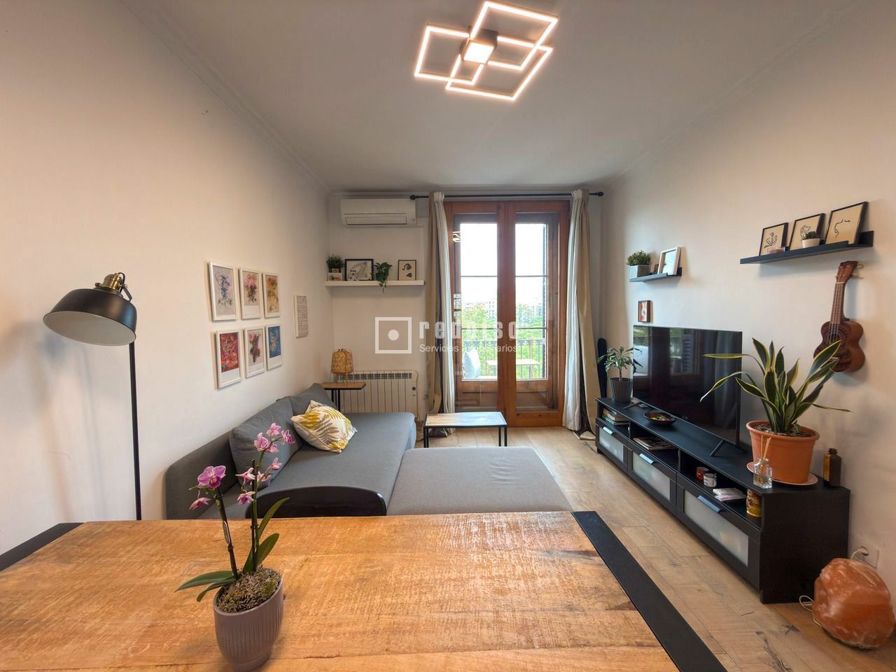 Sala d'estar de Pis en venda en  Barcelona Capital amb Aire condicionat, Calefacció i Parquet