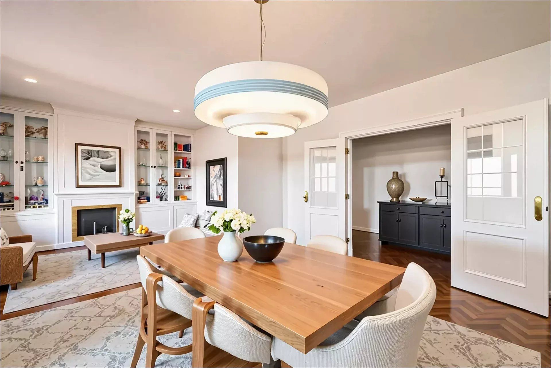 Dining room of Flat for sale in  Madrid Capital  with Balcony
