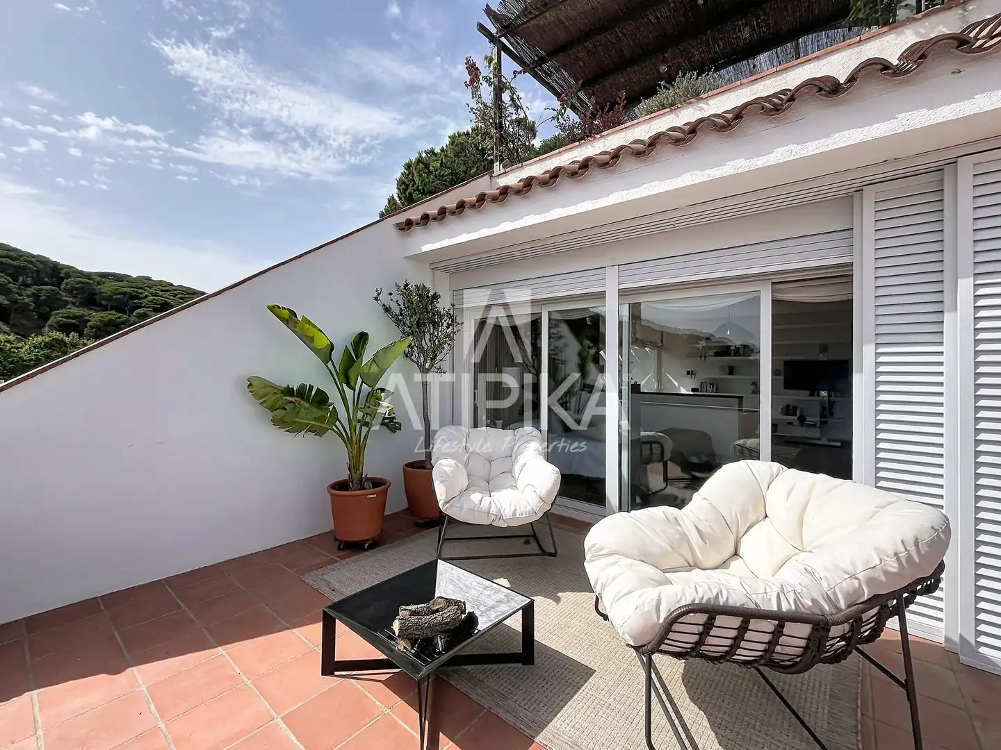 Terraza de Casa o chalet en venta en Sant Andreu de Llavaneres con Terraza, Piscina y Horno