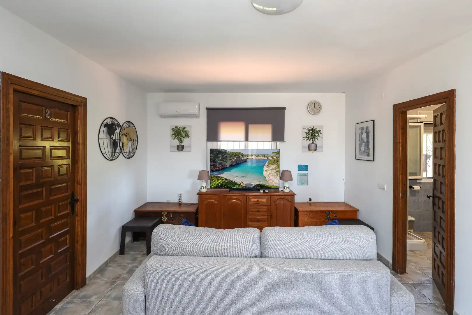 Wohnzimmer von Haus oder Chalet zum Verkauf in Coín mit Klimaanlage, Privatgarten und Schwimmbad
