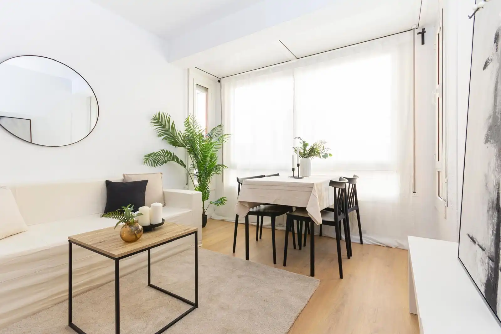 Living room of Flat for sale in Terrassa  with Heating and Furnished